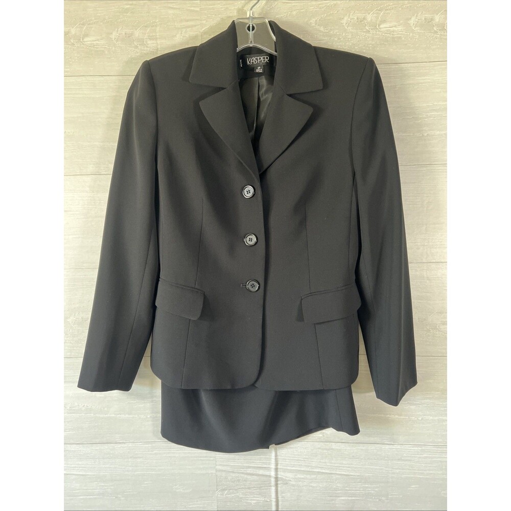 KASPER Skirt Suit Size Petite 2P Two Piece Set Professional